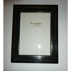 NATALINI WOOD PICTURE FRAME, Brand New, black 5x7 Made in Italy